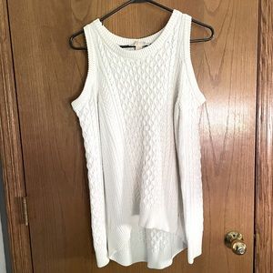 Women’s Michael Kors White Cable Knit Sweater